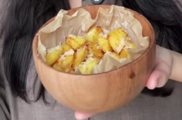 Хрустящий картофель в духовке, кадр с видео