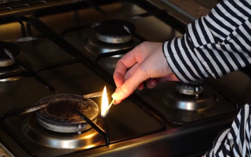 Отопление газовой плитой. Фото: скрин youtube