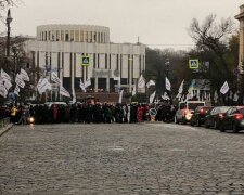 Мітинг у центрі Києва, фото: Національна поліція