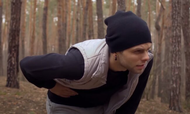 Боль в боку при беге, скриншот: Youtube