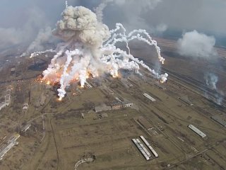 пожар на военном складе