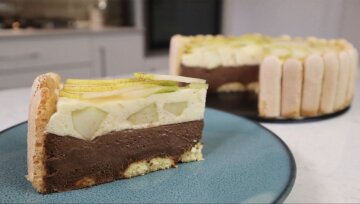 Баварский торт без выпечки: фото скрин Ютуб