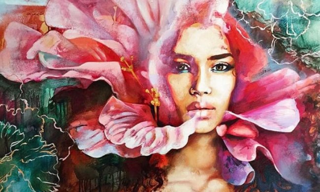 Неймовірні картини жінок з тваринами від юної художниці (фото)