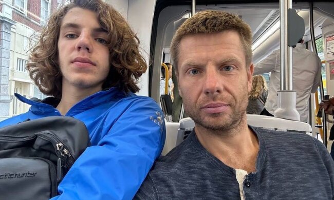 Гончаренко с cыном, фото: Telegram