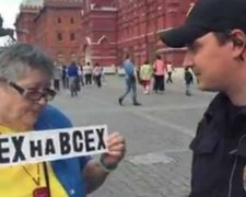 Проукраїнська активістка поставила на місце російських "есесівців"