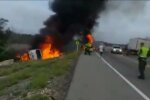 взрыв бензовоза в Колумбии, скриншот с видео