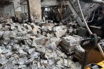 Знищені підручники після російського обстрілу друкарні