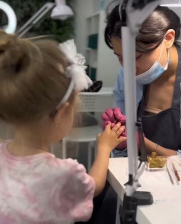 Детский манюкюр: фото скрин Ютуб