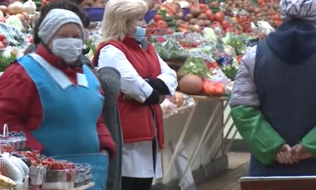 продуктовий ринок, скріншот з відео