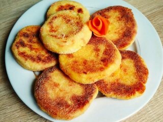 Яблочно-морковные сырники, фото 1000.menu