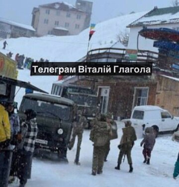 ТЦК в Драгобраті. Фото скріншот Telegram