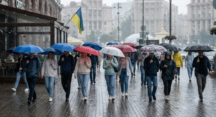 Похолодання та дощі в Україні