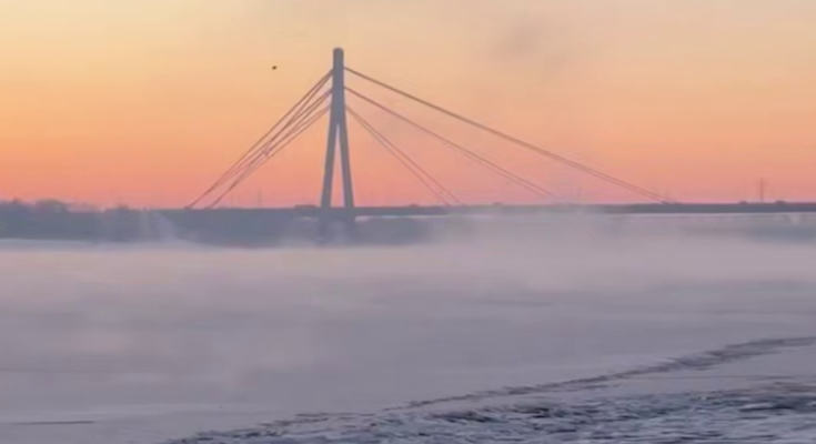 Київ, світанок, фото із соцмереж