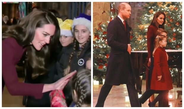 Кейт Миддлтон и принц Уильям с детьми, кадры из видео