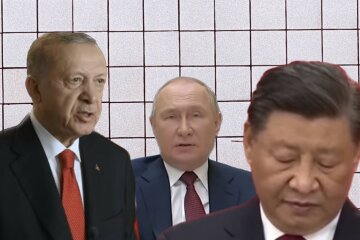 Лидеры рф, Китая и Турции, фото: Знай.ua