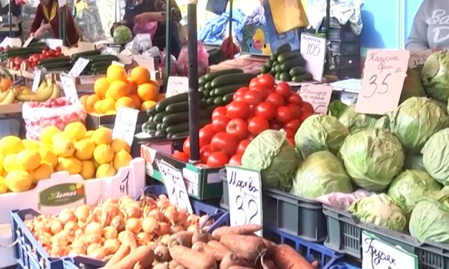 Ціни на овочі, скріншот з відео