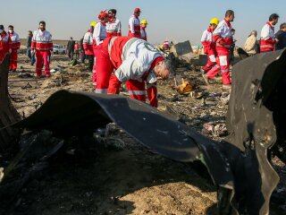 Аварія літака МАУ в Ірані, фото: REUTERS