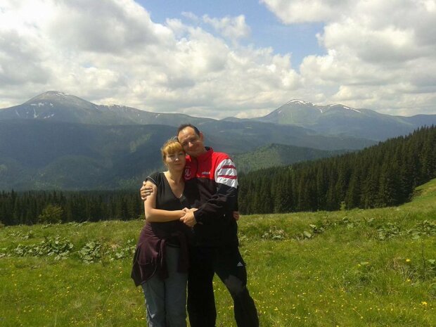 Руслан Марцинкив с женой, фото из фейсбук