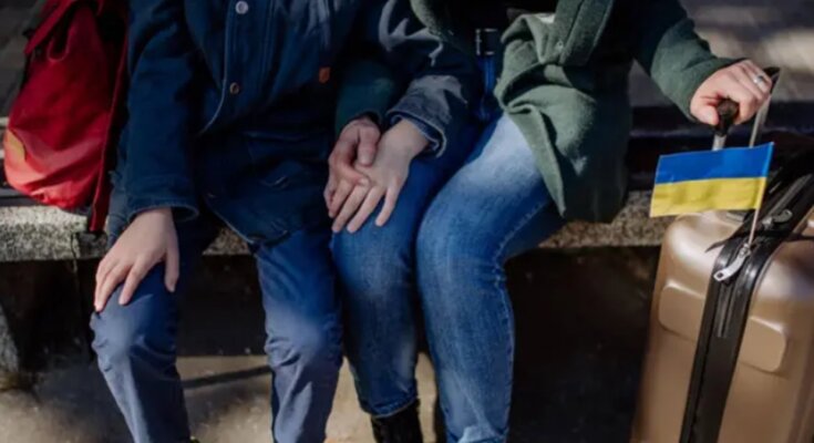 Беженцы из Украины, скрин с YouTube