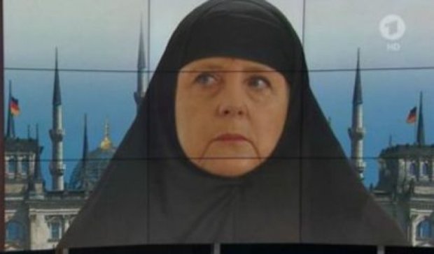 Фотоколлаж с Меркель вызвал скандал в Германии