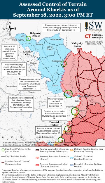 Карта боевых действий, фото: ISW