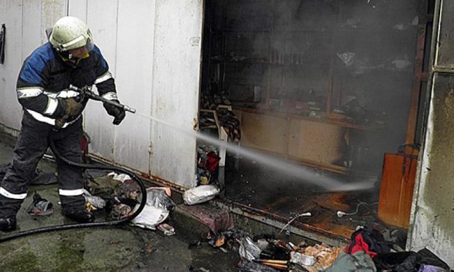 В центре Ужгорода пылал рынок (фото)