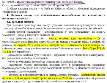 Міністерство освіти і науки, тендер - скріншот