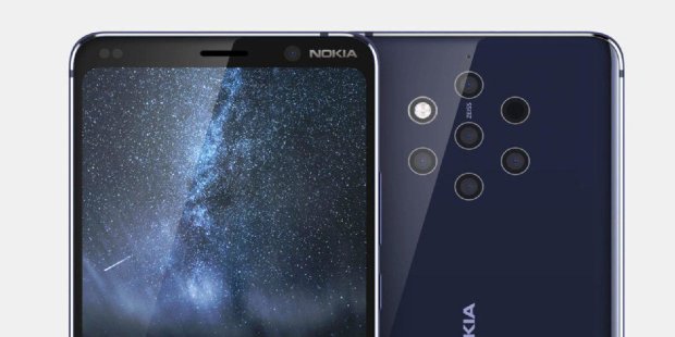 5 камер и огромный дисплей: Nokia 9 впервые показали на фото