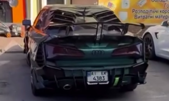 Тюнингованная Audi, фото из соцсетей