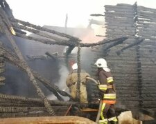 Пожар в Затоке, фото: ГСЧС в Одесской области