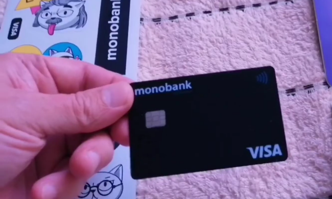 Карта Монобанк. Фото: скрин youtube