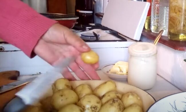 Скрін, відео YouTube картопля