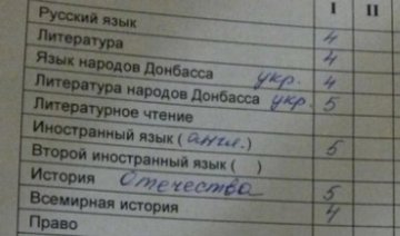 Терористи ввели в школах "мову народів Донбасу" і "історію Вітчизни"