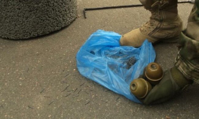  Возле мэрии Кривого Рога обнаружили гранаты (фото)