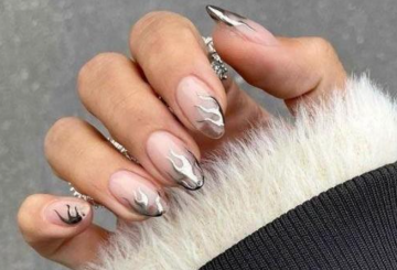 "Полум'яний" манікюр, зображення із соцмереж