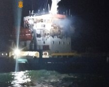 Пошкоджене турецьке судно ANT після атаки БПЛА біля Одещини