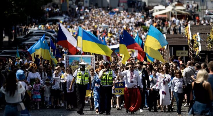 Украинские беженцы в Чехии