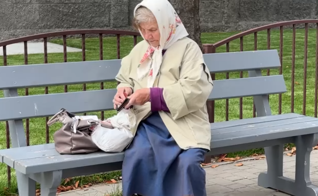 Пенсионерка. Фото: скрин youtube