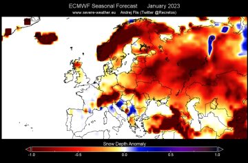 Сніг узимку, фото: ECMWF