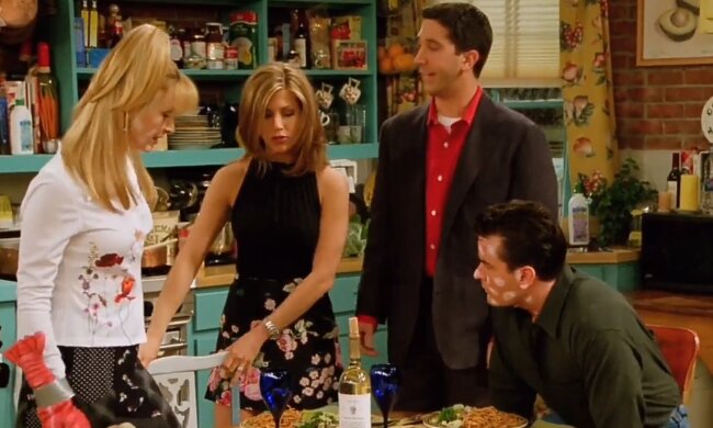 Чарлі Шин, кадр із серіалу "Друзі" (2 сезон, 23 епізод)
