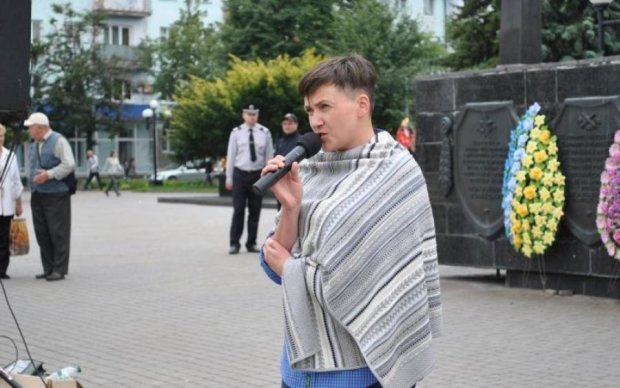 Савченко поговорила з голубами і назвала Ковель Кримом