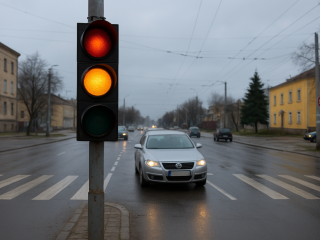 Авто, світлофор, зображення: Знай.ua