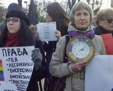 Акція "Тисни" під Радою: демонстранти вимагають європейських законів (фото)