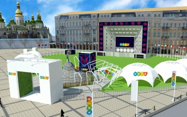Сцена-телевизор и гигантский микрофон: какой будет фан-зона Евровидения-2017
