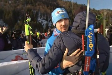 Опубліковано відео перемир'я французького та російського біатлоністів