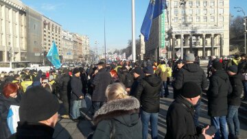 Протест профспілок на Майдані, фото Знай.uа