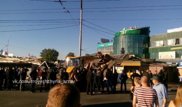 Снос МАФов в Киеве превратился в погром