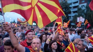 Протести у Македонії