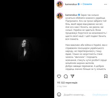 Настя Каменских, скрин из instagram