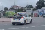 Nissan Leaf у Нацпола, скріншот: Facebook